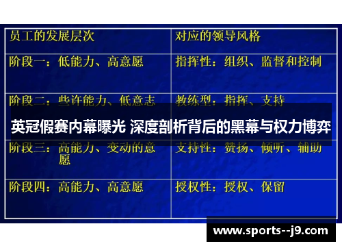 英冠假赛内幕曝光 深度剖析背后的黑幕与权力博弈